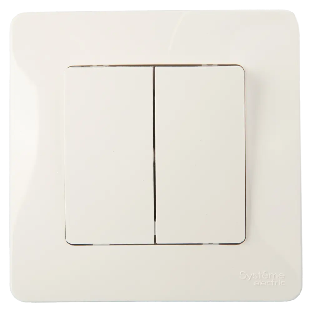 Выключатель встраиваемый Systeme Electric Blanca 2 клавиши 10 А цвет белый STLM-2177294 - Вид №1