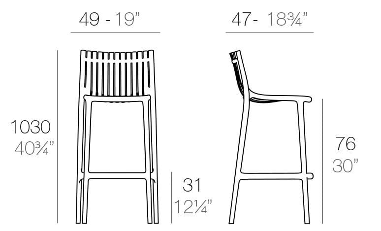 Полипропиленовый стул Vondom Ибица ARCH-00145674 - Вид №4