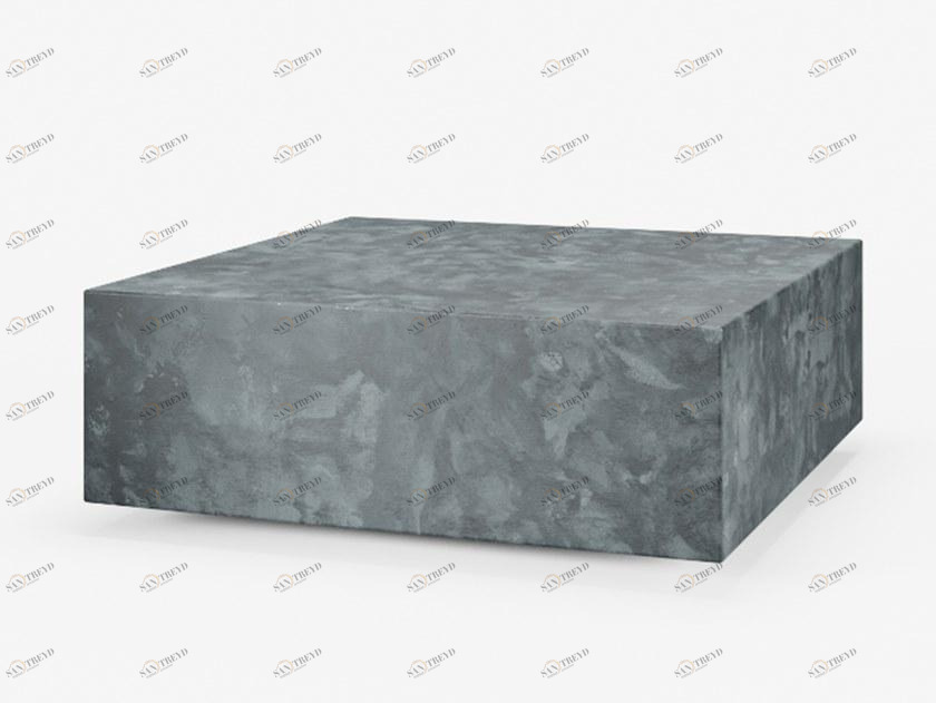 HMD INTERIORS Низкий квадратный журнальный столик из микроцемента sun-id-1380391