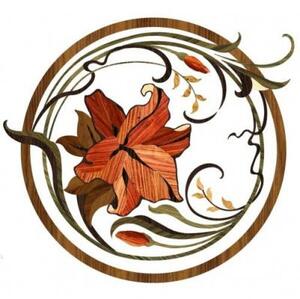 Художественный паркет Da Vinci Паркетный Декор 26-028 Дуб Селект (Гладкая) х1000 диаметр мм.