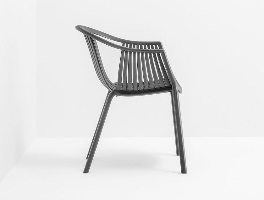 Штабелируемый садовый стул из полипропилена с подлокотниками Tatami Santreyd sun-id-1418222 - Вид №1