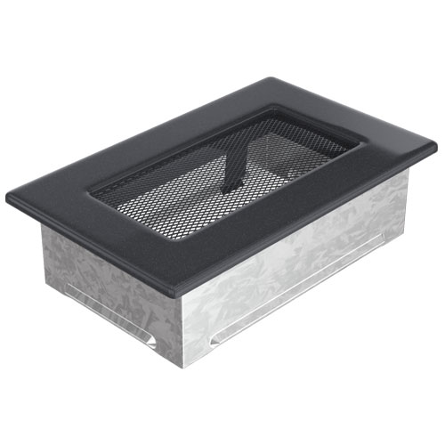 Вентиляционная решетка Kratki 11х17 (черная) 4135 - Вид №1