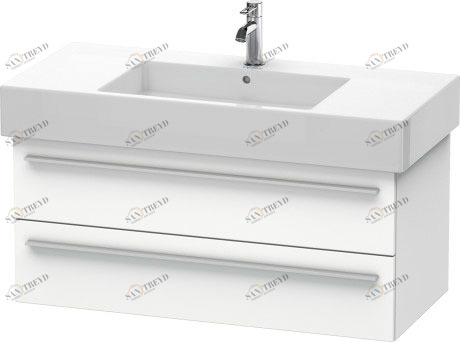 XL635301818 X-Large Тумбочка подвесная Белый матовый, декор Duravit