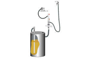 15448553 Комплект для откачки масла из бочки 205 л с насосом PM4 K-3/HV/CB WALL MOUNTED PUMP KI 379400 SAMOA