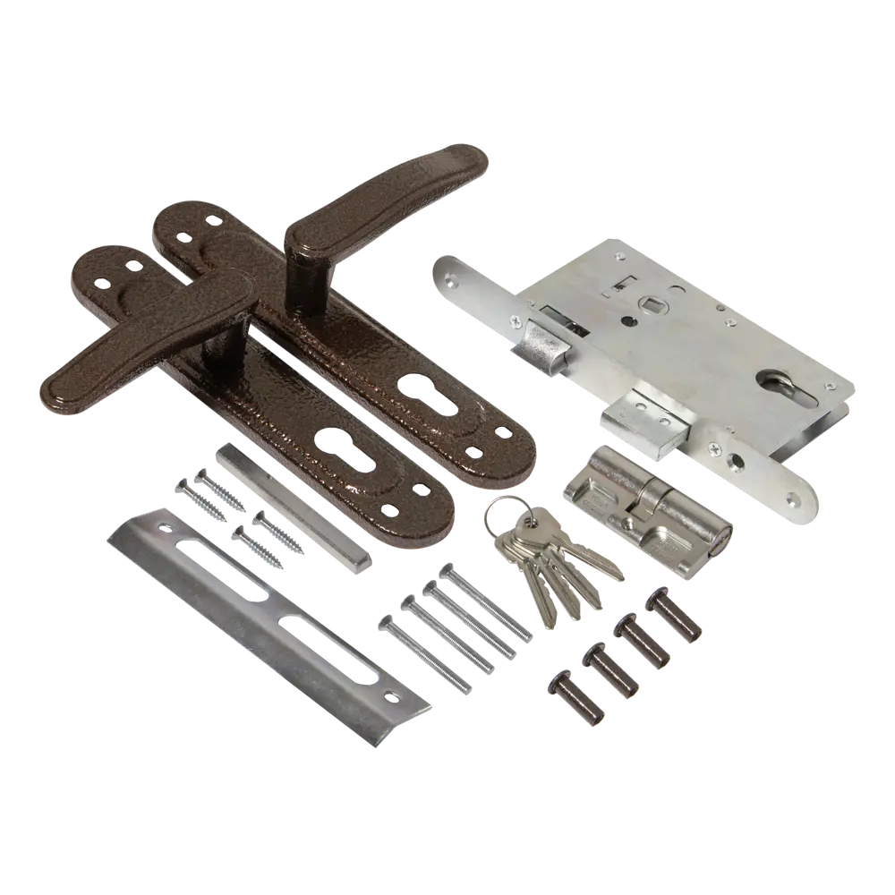 Замок врезной Зенит ЗВ4-72.03 с цилиндровым механизмом в медном исполнении 89057054 STLM-0896980 - Вид №3