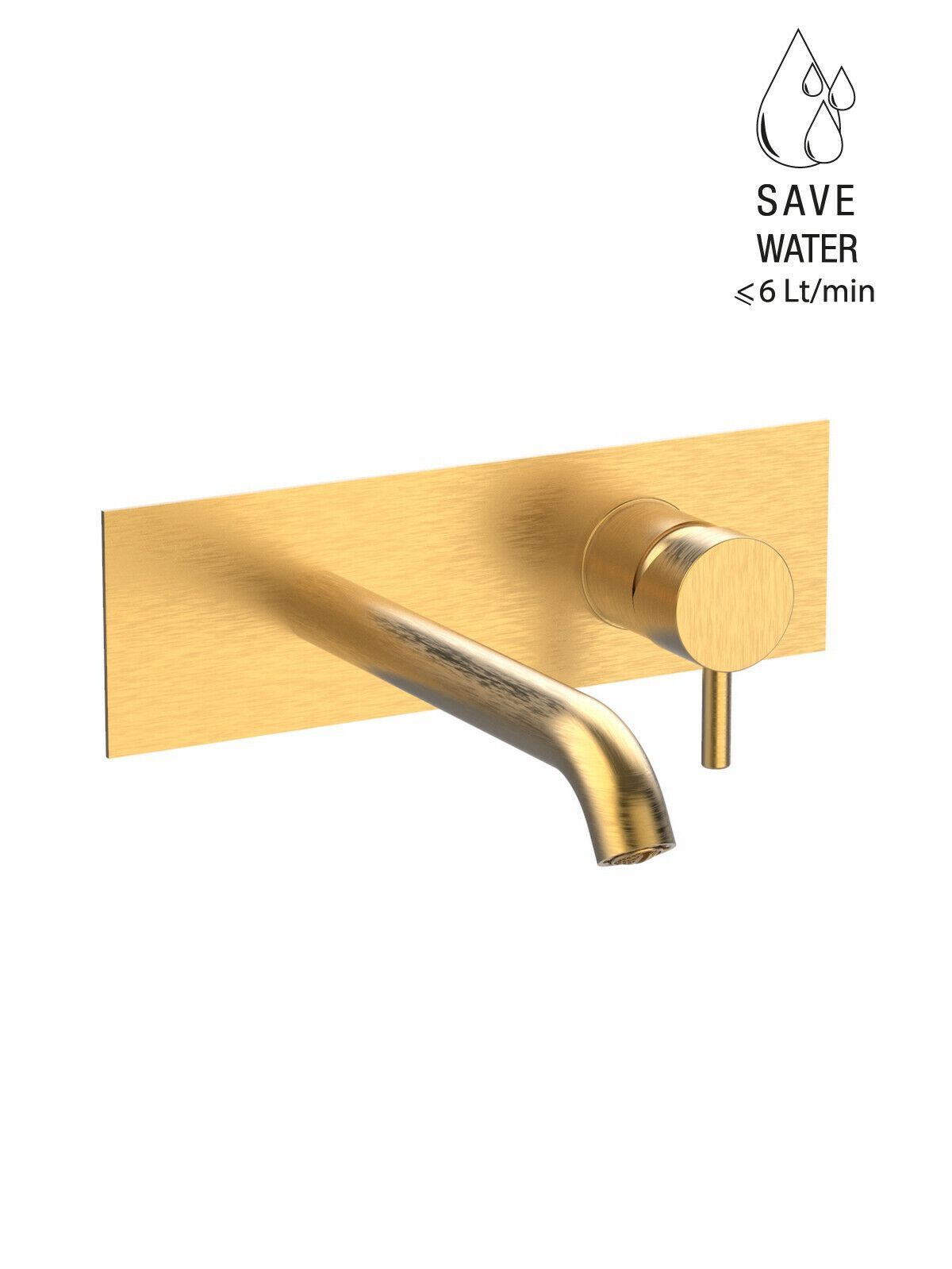 Настенный однорычажный смеситель для раковины с ограничителем расхода Rubinetterie Frattini Pepe XL ARCH-00076573 - Вид №72