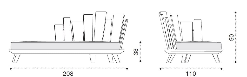 Daybed in teak Ethimo Rafael ARCH-00043901 - Вид №7