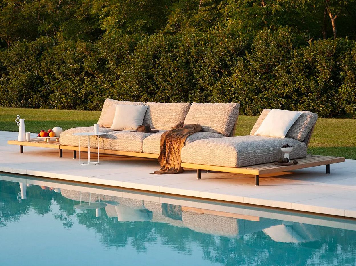 Садовый диван Batyline® с полуостровом RODA Philia ARCH-00118688