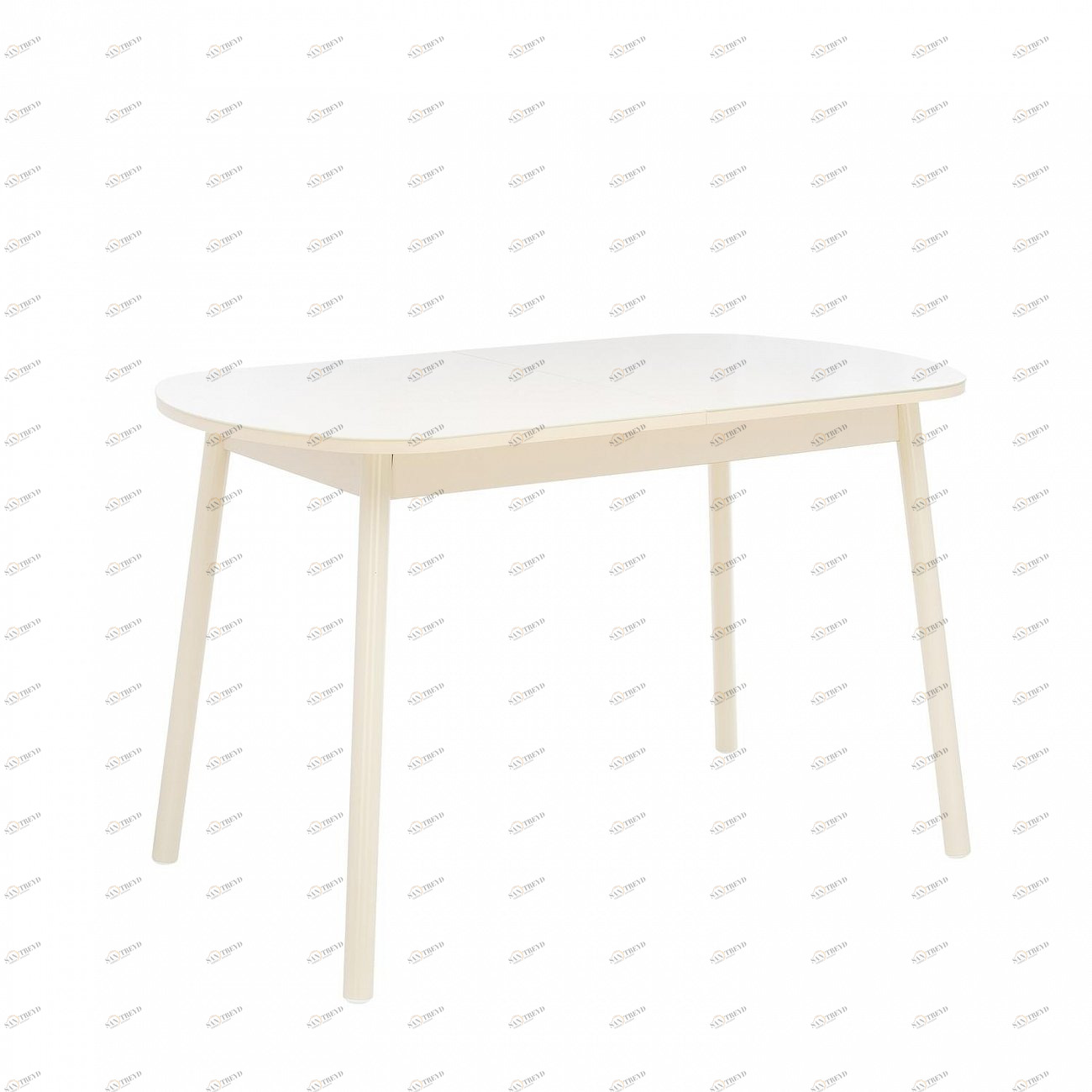 Обеденный стол раздвижной прямоугольный кремовый Leset "Мидел" IMPEX  00-3967213 Бежевый 