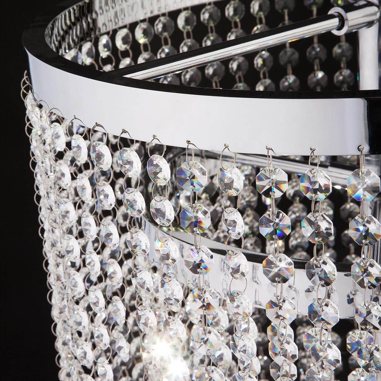 Торшер хрустальный 174х41 см хром Royal 80412/2 EUROSVET ROYAL 00-3889465 Прозрачный;хром - Вид №2