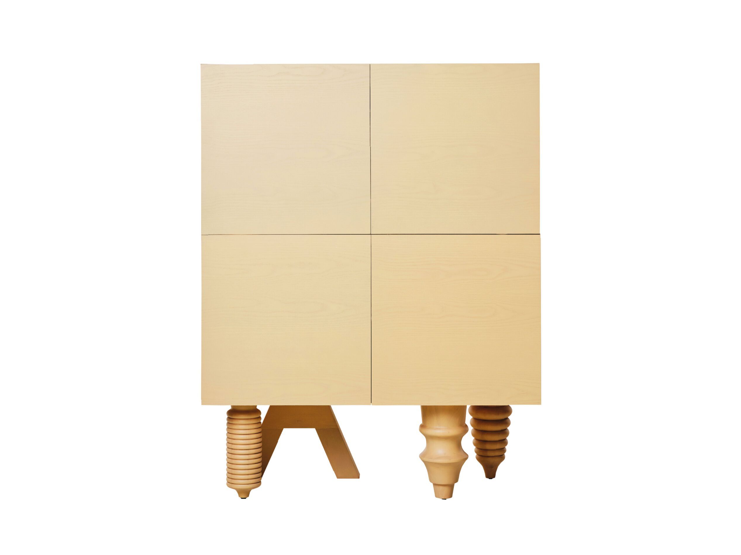 Шкаф из шпона ясеня с распашными дверцами BD Barcelona Multileg ARCH-00079400 - Вид №1