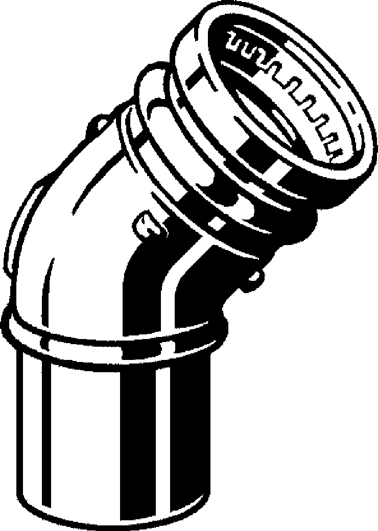 Viega Отвод 45° Sanpress XL 2226.1XL (353704) 353 704 - Вид №1