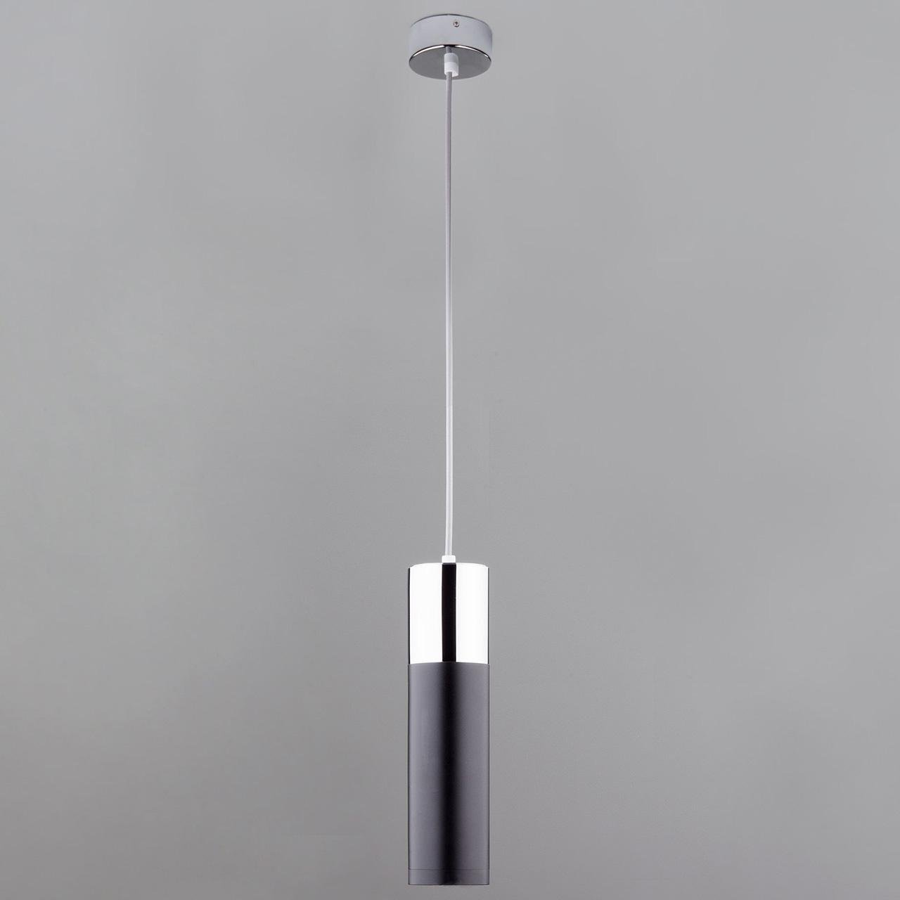 Подвесной светильник Eurosvet Double Topper 50135/1 LED хром/черный EUROSVET DOUBLE TOPPER 223280 Черный  - Вид №3