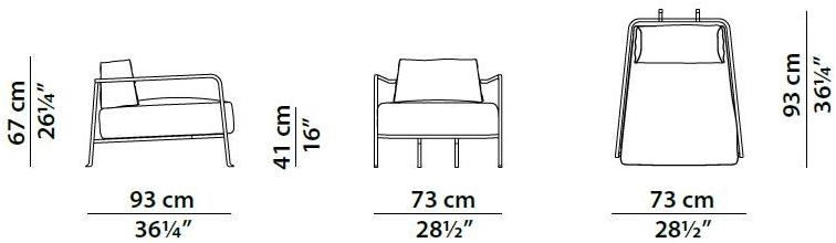 BAXTER Кожаное кресло с подлокотниками sun-id-1362933 - Вид №6