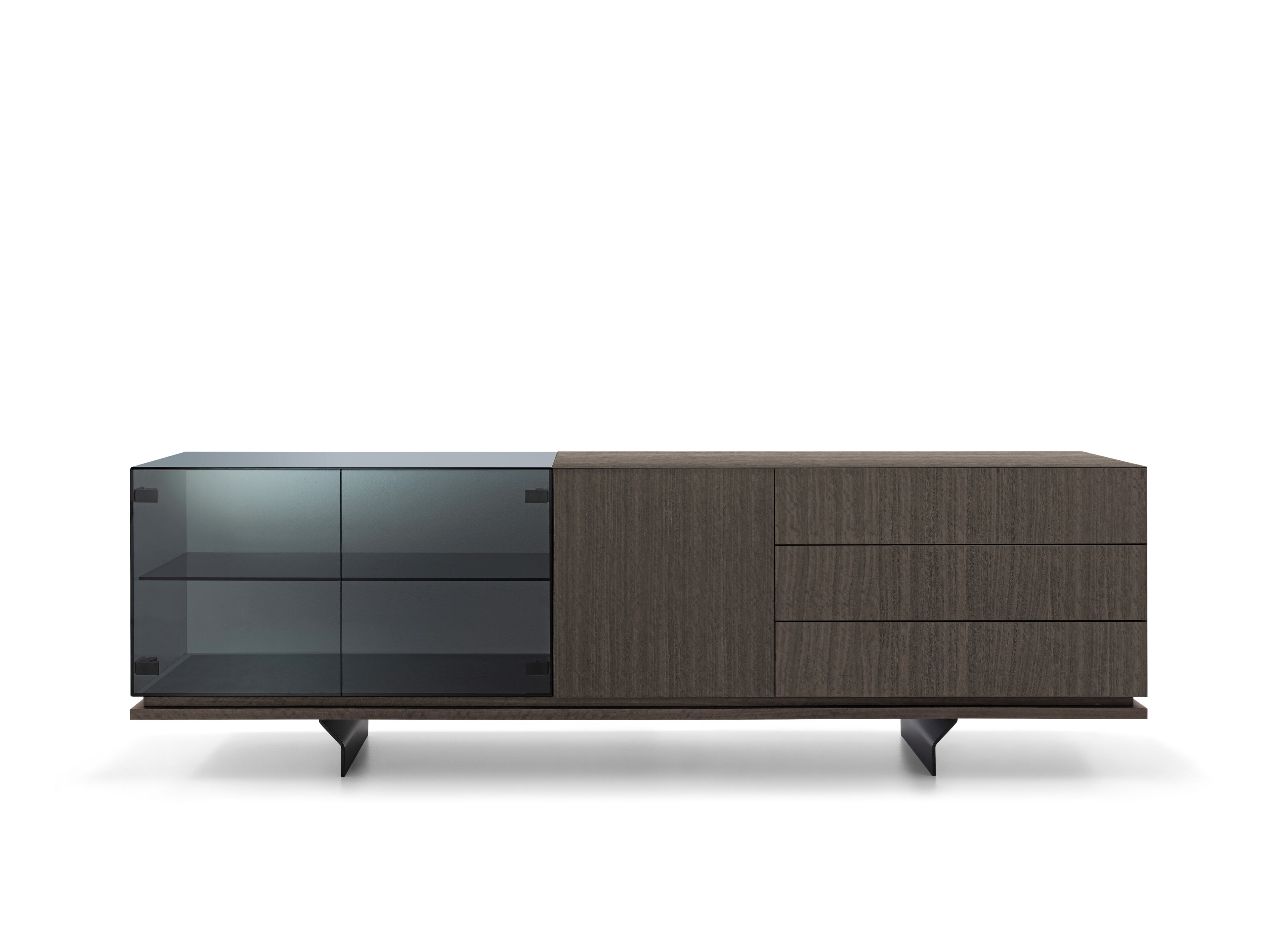 Шкаф из дерева и стекла с ящиками Arketipo BROOKLYN ARCH-00136623