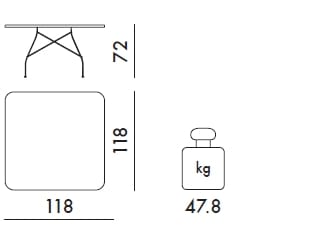 Стол из керамогранита Kartell GLOSSY ARCH-00118099 - Вид №12