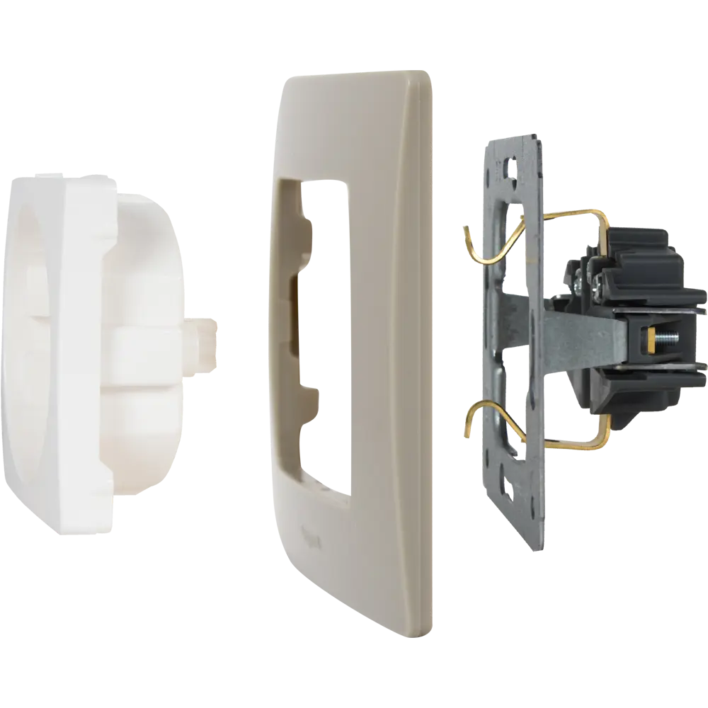 Рамка для розеток и выключателей Legrand Etika 1 пост, цвет светлая галька STLM-2092456 - Вид №3