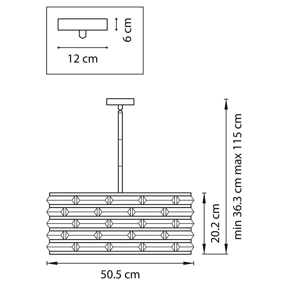 Подвесная люстра Lightstar Amerigo 746068 LIGHTSTAR ДИЗАЙНЕРСКИЕ, AMERIGO 109219 Черный  - Вид №1