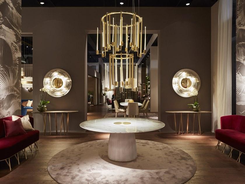 Paolo Castelli Круглый стол из мрамора calacatta и керамики sun-id-1461221 - Вид №4