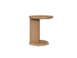 Низкий круглый стол из тикового дерева