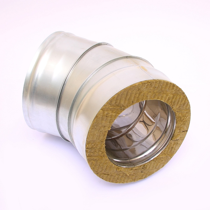 Сэндвич-колено 135" Ferrum Ф160х250 оцинкованная сталь (430/0,5мм) FD07160N4FC - Вид №1