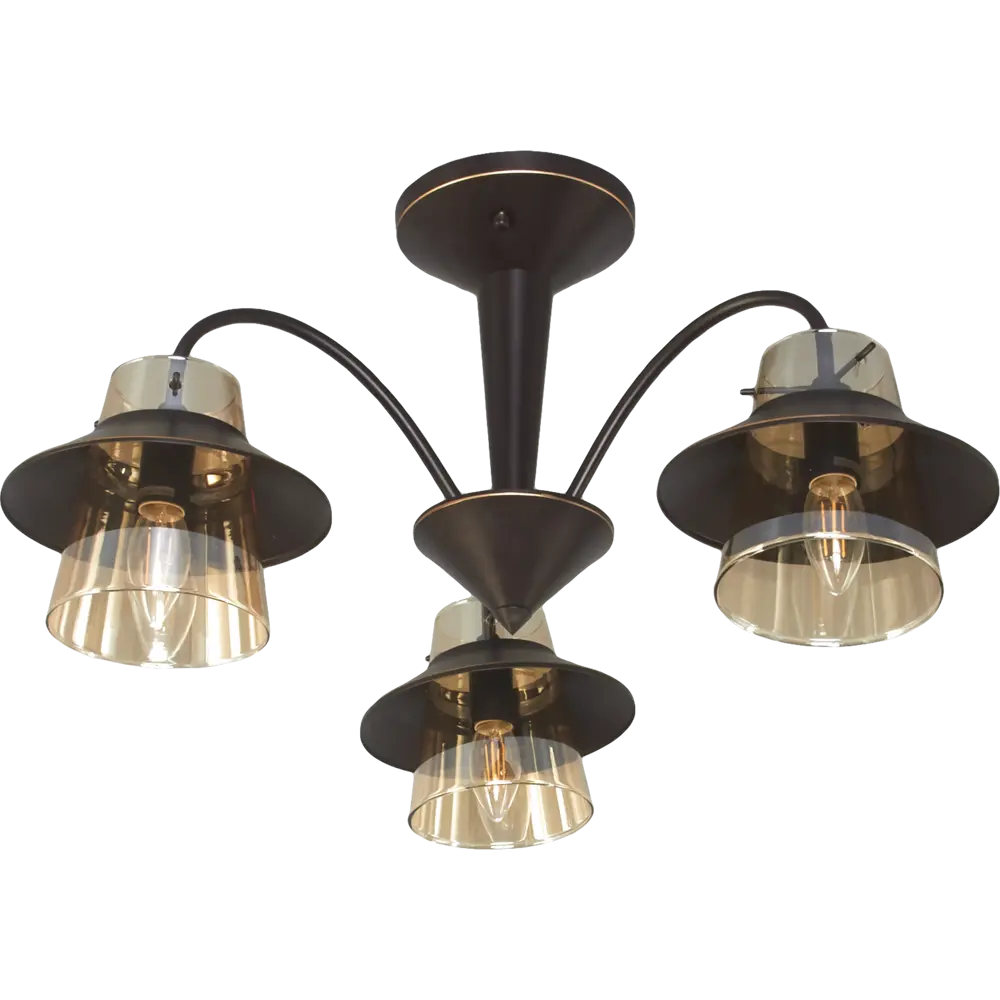 Люстра «Gavana» 590/3PL 3хЕ14х40 Вт цвет коричневый Escada STLM-2104790