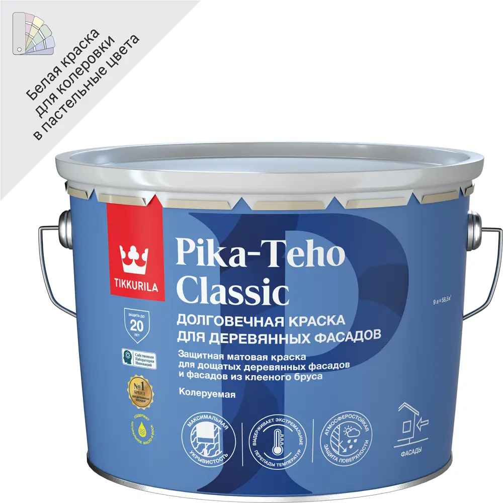 Фасадная краска Tikkurila Pika-Teho Classic для деревянных поверхностей 89350879 STLM-0856961