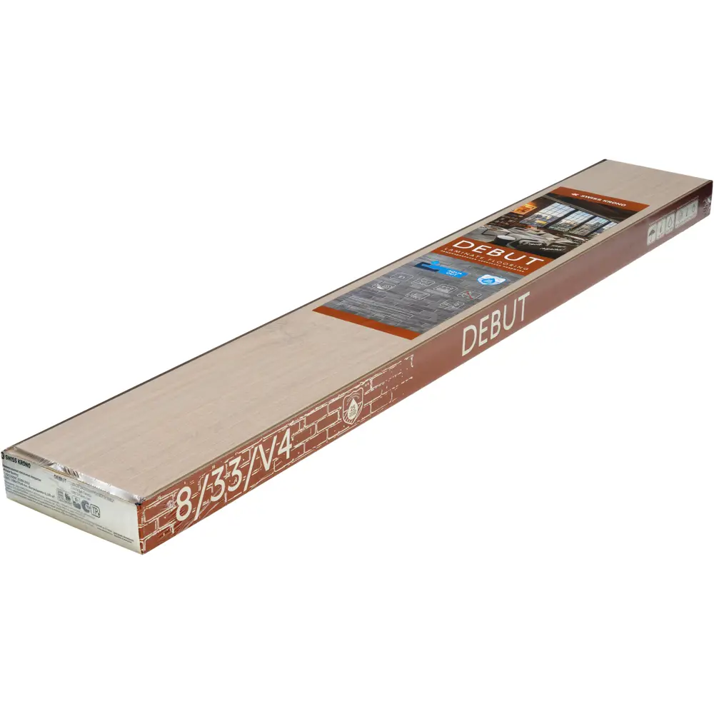 Ламинат Debut Дуб Палера 33 класс толщина 8 мм с фаской 2.109 м² 89448310 STLM-2068782 SWISS KRONO  - Вид №8