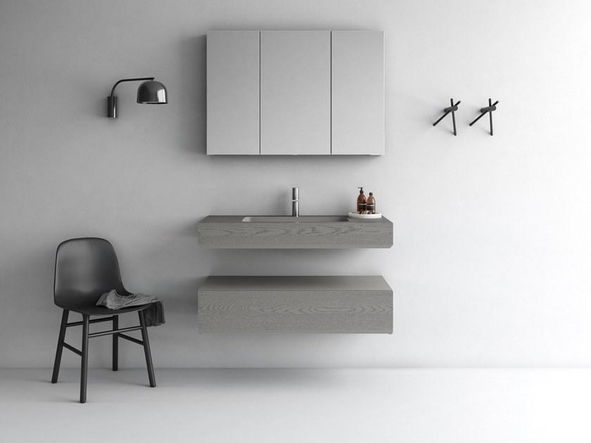 Fiora Настенная тумба под умывальник из полиуретана с ящиками Making sun-id-1515711 - Вид №11