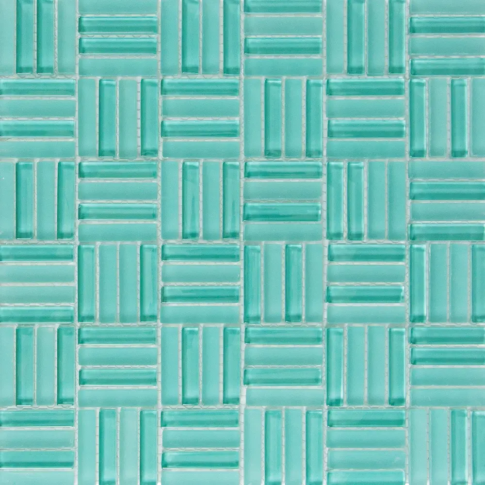 Мозаика стеклянная Artens Nesty 30x30 см цвет бирюзовый 82662011 STLM-2024965 - Вид №2