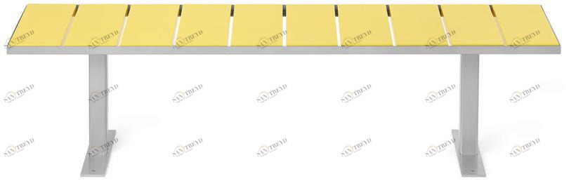 Nola Industrier Скамья стальная без спинки Sidewalk sun-id-1497646