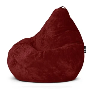 91470711 Кресло-мешок Goodpoof XXXXL 100x140x100 см вельвет цвет гранатовый STLM-1540701