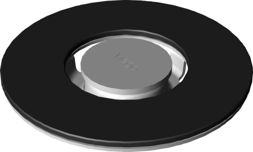 Канализационная арматура  Трапы для ванных Advantix  Оборудование  Решетки Visign VIEGA 617 189 Модель 4976.31 Santreyd  - Вид №3