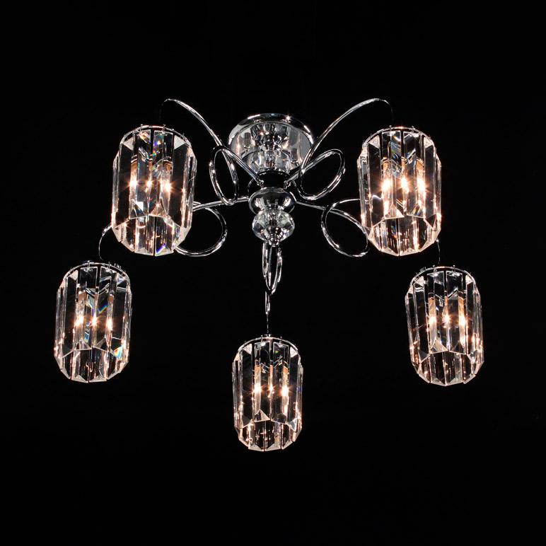 Потолочная люстра Citilux Синди CL330151 CITILUX ДИЗАЙНЕРСКИЕ, СИНДИ ХРОМ 183108 Хром  - Вид №1