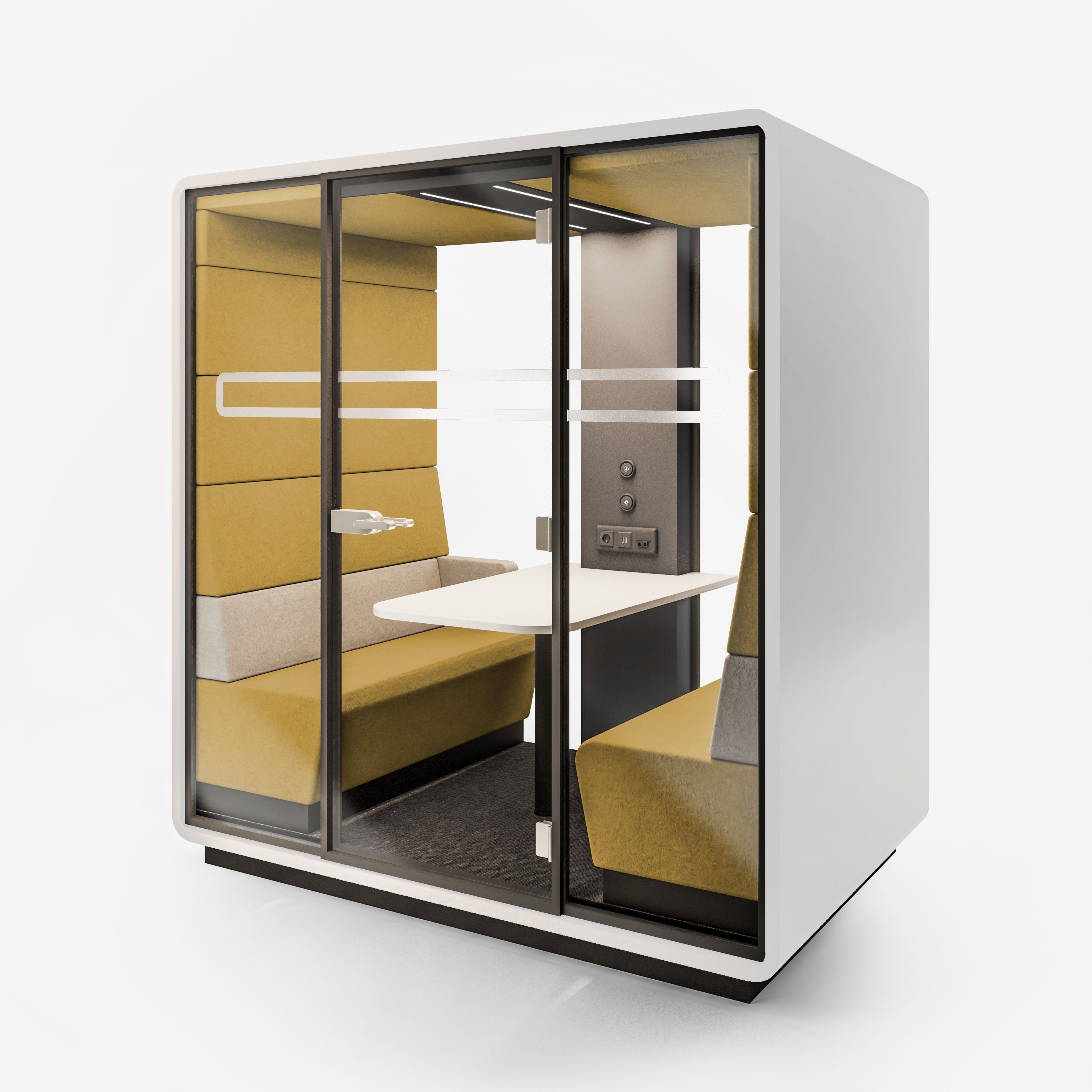 Многосторонняя акустическая офисная кабина со встроенным освещением Mikomax Smart Office Hushoffice ARCH-00086277 - Вид №15