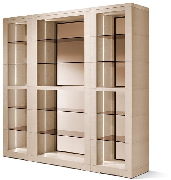 Giorgetti Отдельностоящий модульный книжный шкаф из дерева Oli sun-id-1479889 - Вид №2