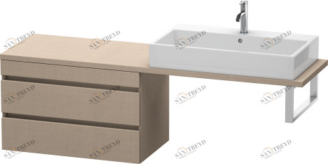 DS532907575 DuraStyle Шкафчик для компактной консоли Лен, декор Duravit