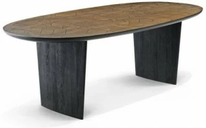 Roche Bobois Овальный стол из массива дерева Nativ