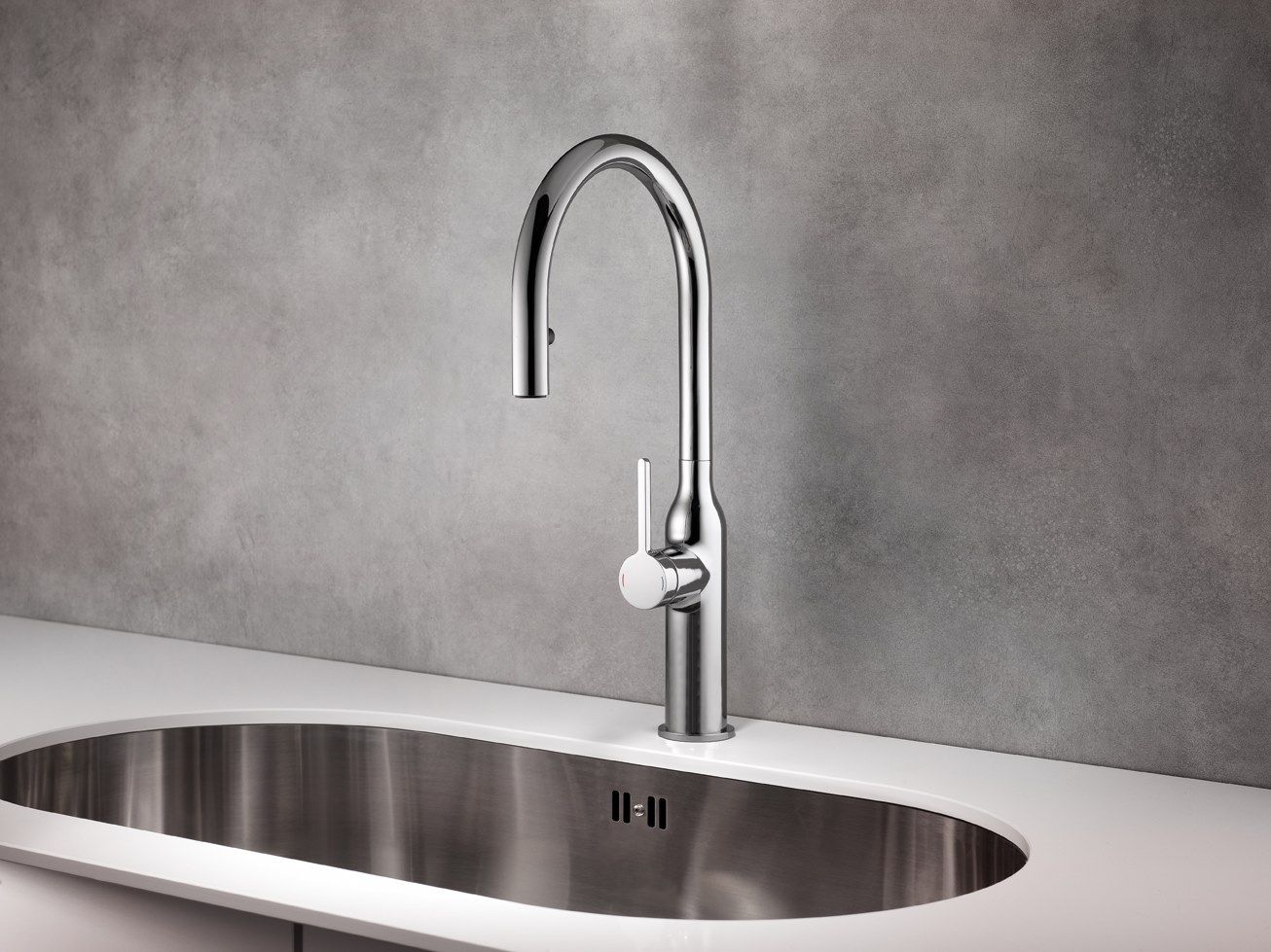 Кухонный смеситель со съемным ручным душем KWC SIN ARCH-00021586 - Вид №1