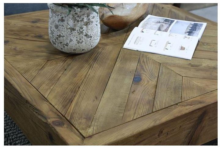 Arrediorg.it® Низкий квадратный журнальный столик из массива дерева Woodside Ah702-1 table  - Вид №2