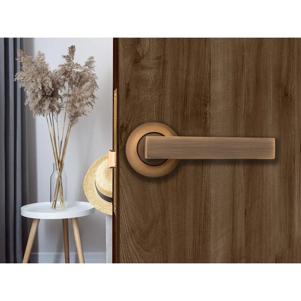 Дверные ручки Фабрика замков Ursula, без запирания, цвет кофе STLM-2077982 - Вид №6