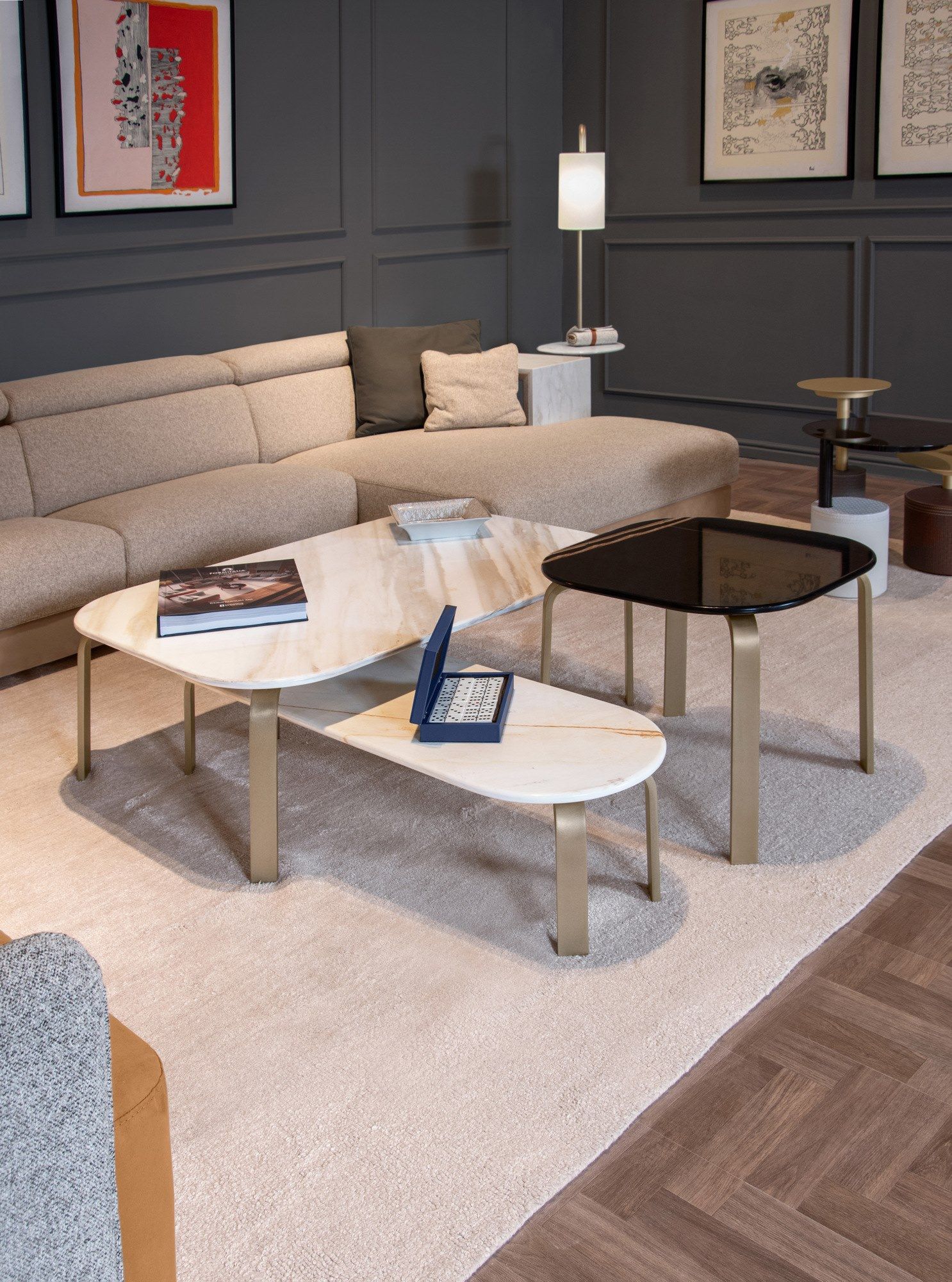 Журнальный столик из черного мрамора Marquina Formitalia ARCH-00073236 - Вид №5