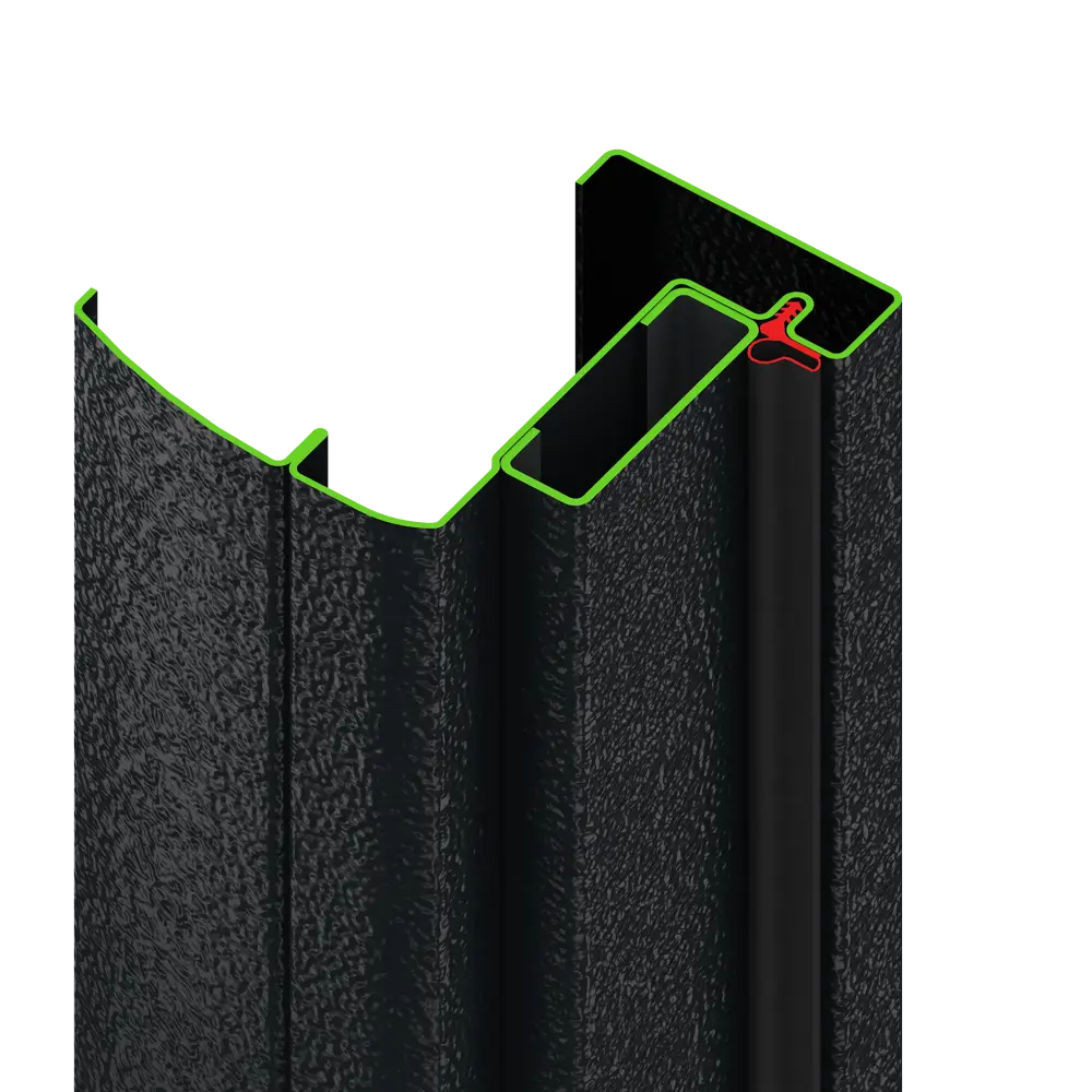 Дверь входная металлическая Оптим 88x205 см левая ясень ривьера DOORHAN STLM-2090130 - Вид №5