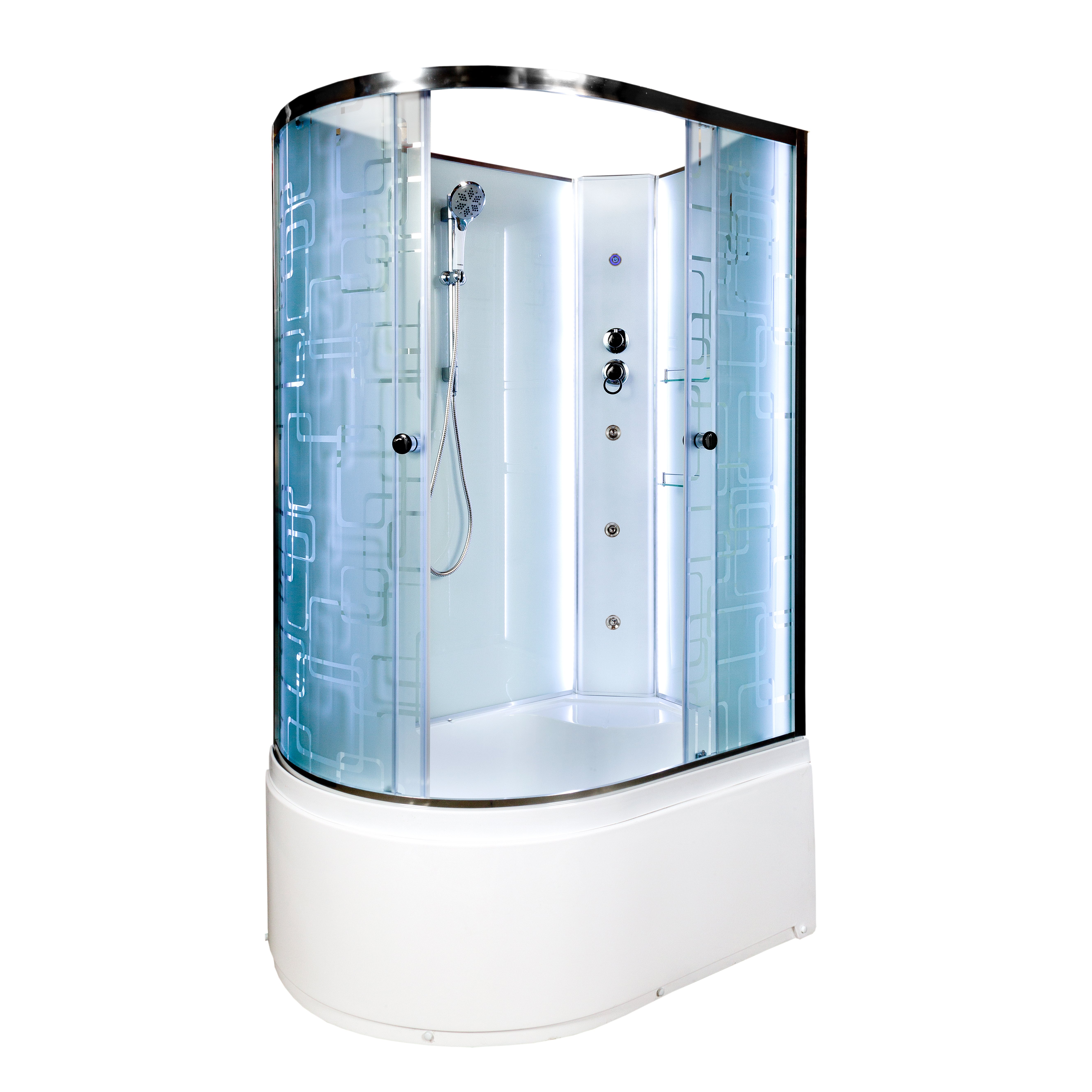 ЕМ2790 с гм. и эл. Душевая кабина DETO Серия ЕМ ЕМ4512 R N LED с гм. - Вид №7