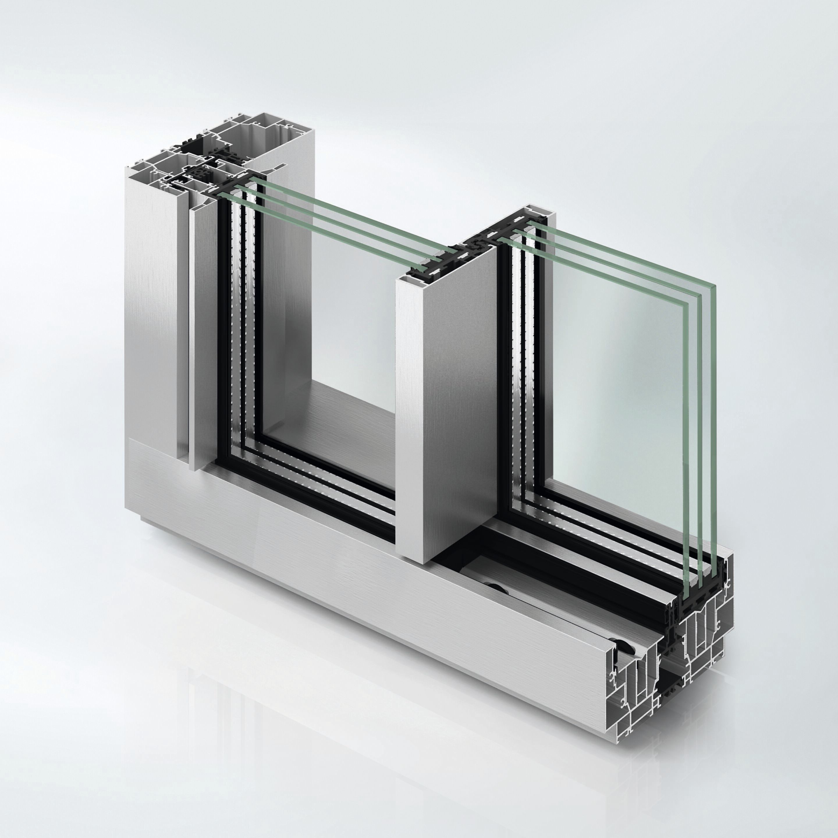 Алюминиевая и стеклянная раздвижная система Schüco Schüco AS PD 75.HI ARCH-00040078 - Вид №16