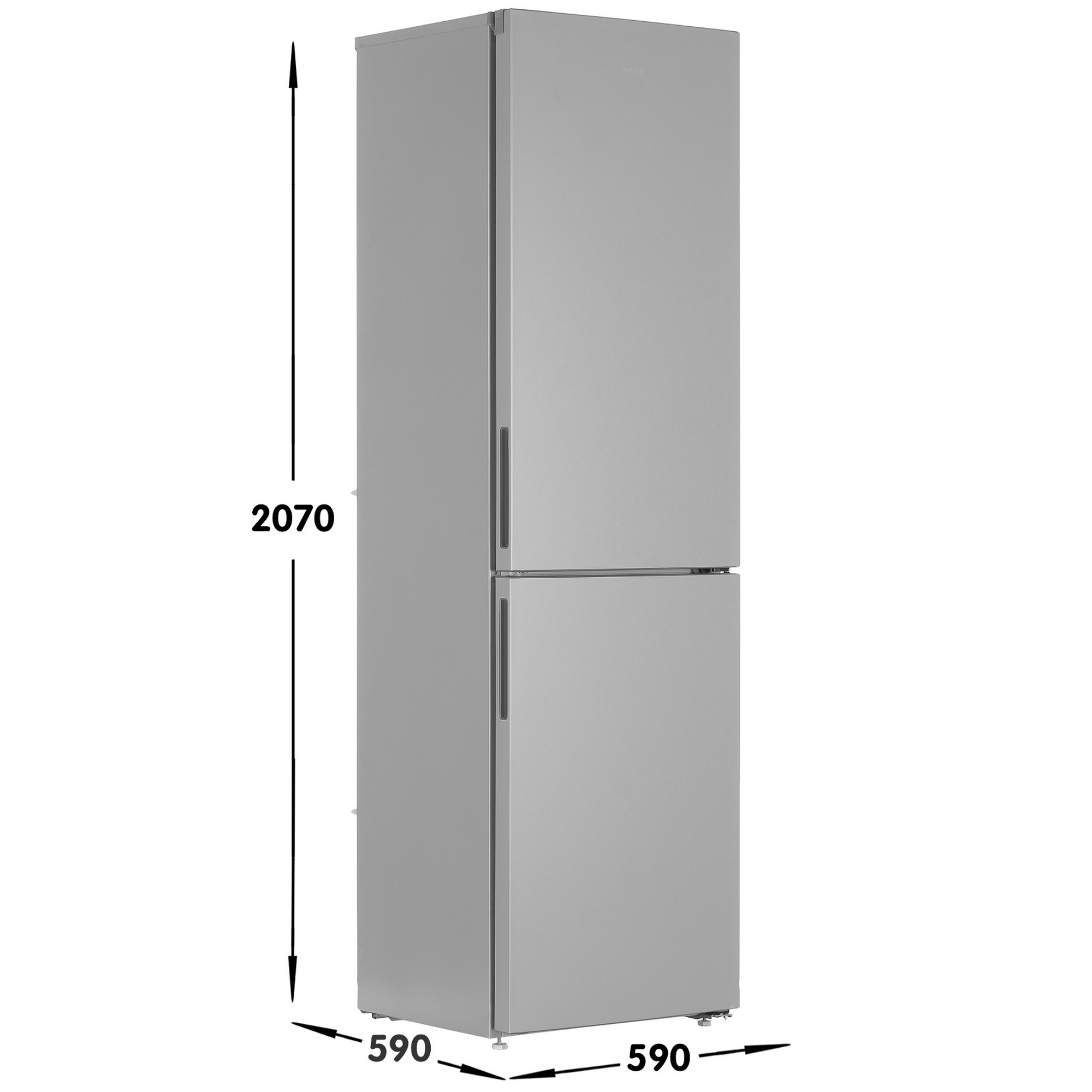 5348125 Холодильник с морозильником   Бирюса M6049 серый STDN-0036778 - Вид №6