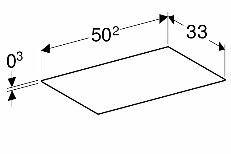 4002525 IDO Elegant коврик для ящика, 600 мм - Вид №1