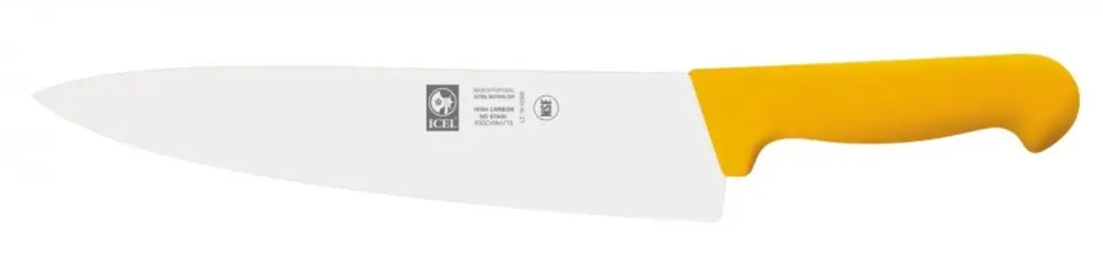 91308455 Нож поварской ICEL 300/450 мм. Шеф узкое лезвие желтый STLM-0880895