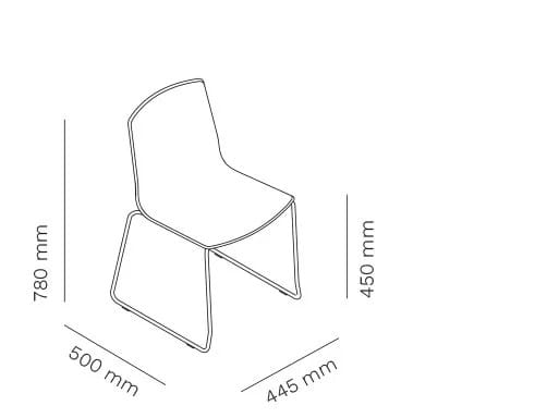 Штабелируемый стул из полипропилена Mara Lotus ARCH-00074913 - Вид №13