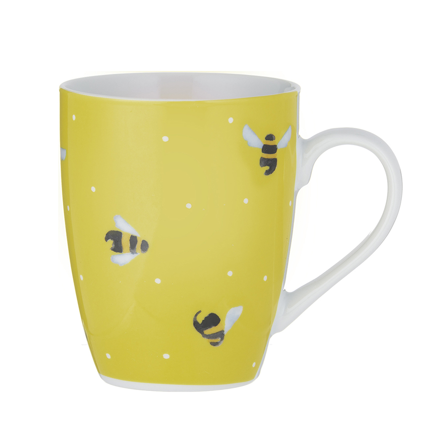 P_0059.643Y Кружка sweet bee 380 мл желтая Price&Kensington 